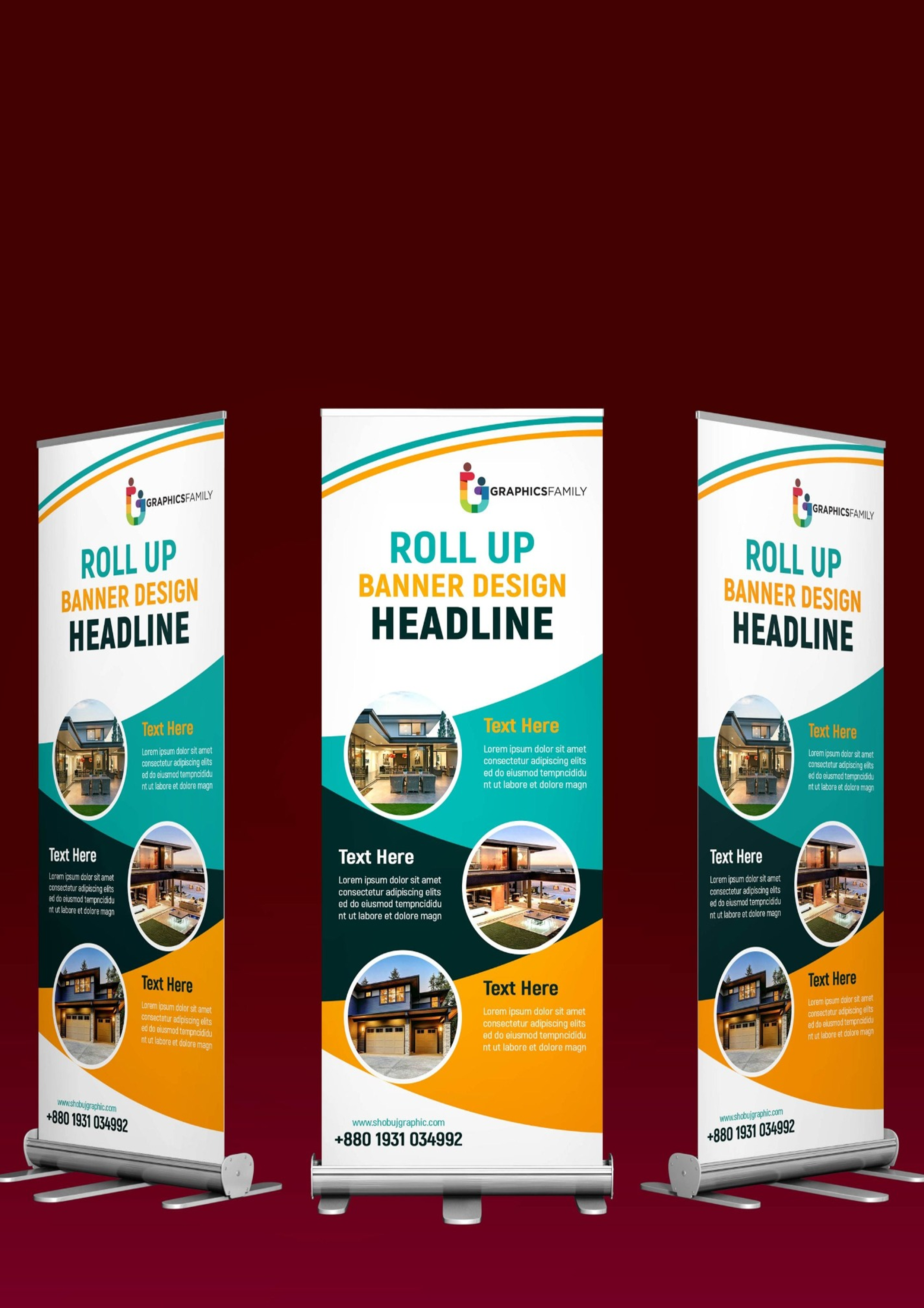 Narrow Base Roll-Up Banner